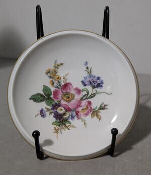 Vintage Rosenthal Germany Queens Bouquet Fine Porcelain 5" Plate Trinket Dish